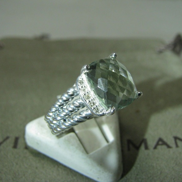 David Yurman Jewelry - David Yurman Petite Wheaton Prasiolite & Diamonds